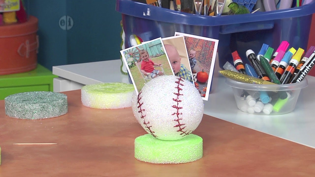 Make a gift for a sports fan on Hands On Crafts for Kids with Jenny Barnett Rohrs (1811-4)