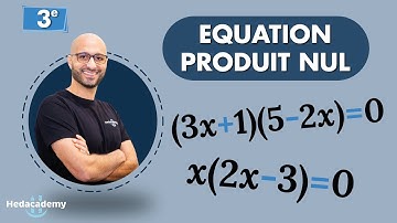 Equation produit nul