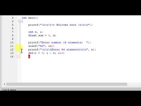 WRITE A PROGRAM TO CALCULATE AVERAGE OF NUMBER