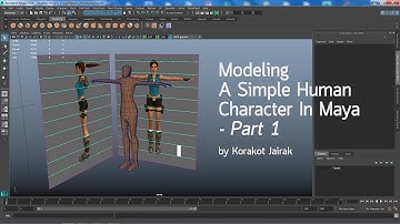 Modeling A Simple Human Character In Maya   Part 1