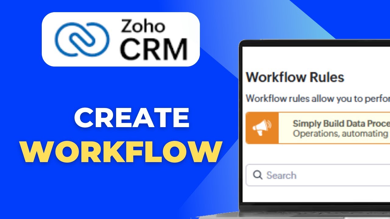 How To Create Workflow in Zoho CRM Full 2025 Guide - YouTube