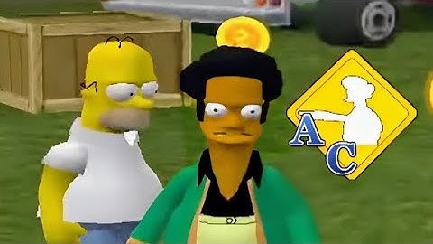 Apu Ace Cashier - The Simpsons Hit And Run Mod Gameplay