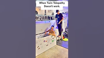 Twin Telepathy GONE WRONG 🥲 #twins #shorts