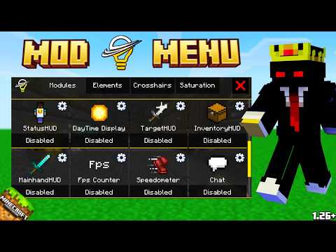 Best MOD Menu Client For MCPE 1.26+ | Project Light V4