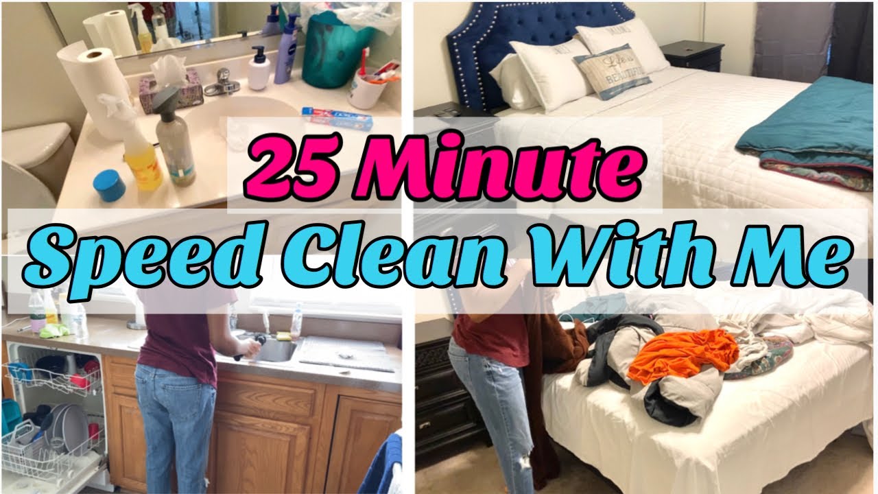 25 MINUTE SPEED CLEAN WITH ME | CLEANING MOTIVATION 2020 | SIMPLY TATYANA