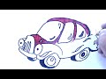 Drawing Car, Easy Drawing And Coloring | Drawing For Kids