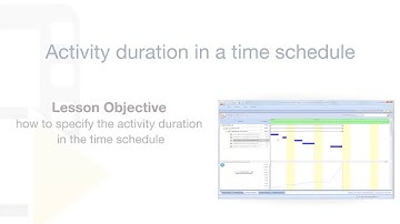 PriMus KRONO Tutorial - Activity duration in the time schedule - ACCA software