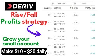 ✅ My Secret Rise & Fall Method That Keeps Winning – No Bots, Just Results! deriv rise fall strategy