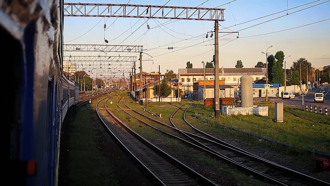 Пересечение границы Львовской ЖД и Юго-Западной | Участок Подволочиск - Хмельницкий из окна поезда