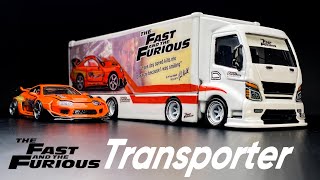 The Fast &amp; Furious Transporter 8 wheels Paul Walker Toyota Supra Tomica Transporter Custom