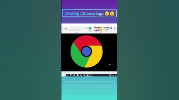 Drawing Chrome logo in ms paint 😲😲 #logo #chrome #art #mspaint #logodesign #shorts
