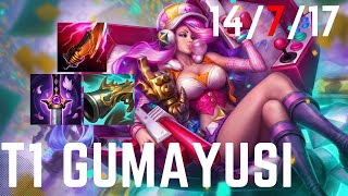 T1 Gumayusi Miss Fortune vs Ezreal [ADC] Patch 14.2 Korea Grandmaster