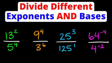 Dividing Exponents with Different Powers AND Bases | Eat Pi