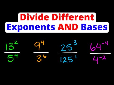 Dividing Exponents with Different Powers AND Bases | Eat Pi