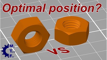 3D printed screw nuts - horizontal or vertical printing position is better?