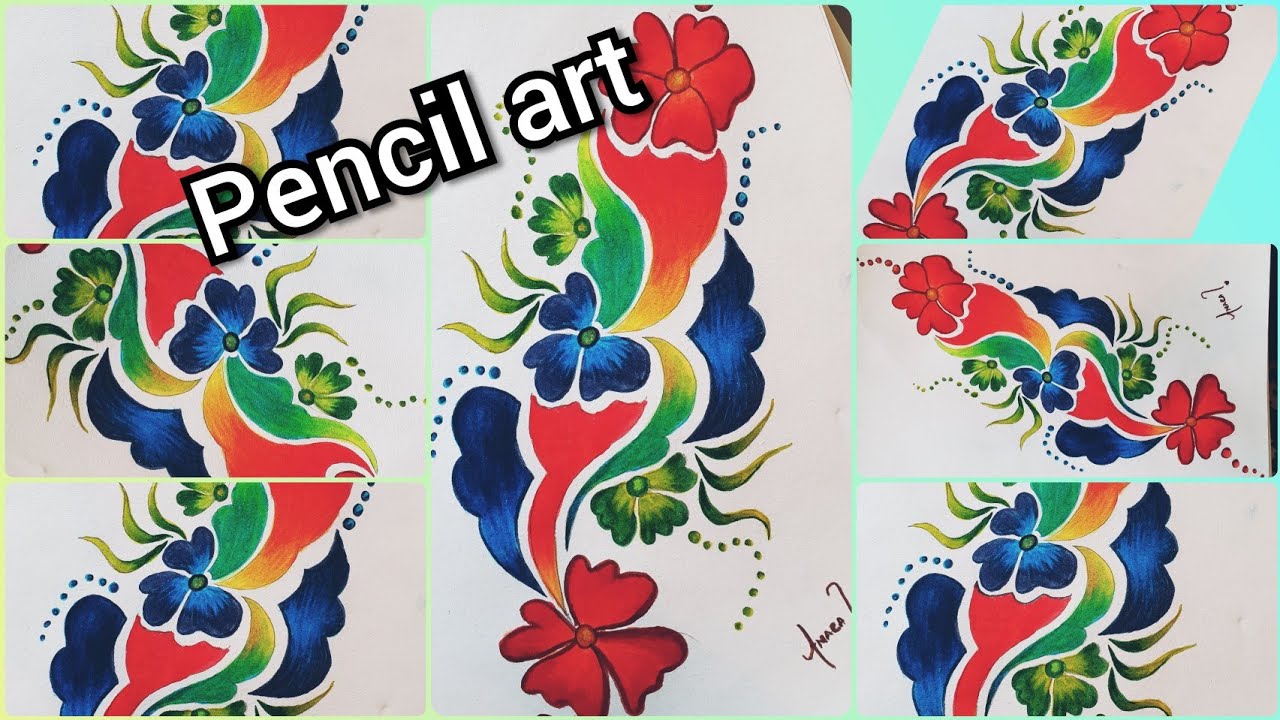 floral marker art |marker art |amara arts