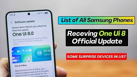 One Ui 8 Official Update Eligible Samsung Devices List | S, M, F , A , Z Series 