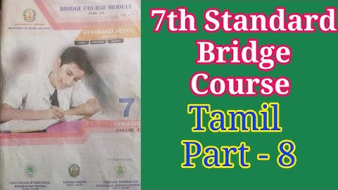 7th standard /bridge course mmodel /questiin and answer /part - 8 (Day-8)/ in 2021