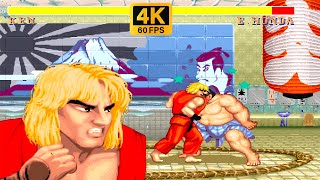 KEN ➤ Street Fighter II' Champion Edition ➤ (Hardest) ➤ 4K 60 FPS