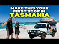 START of our TASMANIAN ADVENTURE - First stop off the Spirit of Tasmania, Caravan Lap of Australia