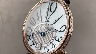 Breguet Reine De Naples Diamonds And Mother of Pearl 8918BR/58/964/DOOD Breguet Watch Review