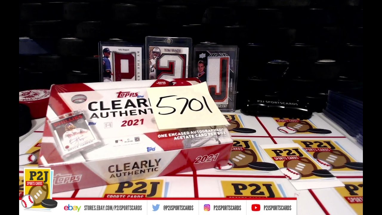 Break 5701 2021 Topps Clearly Authentic Baseball Card Box Break mlb