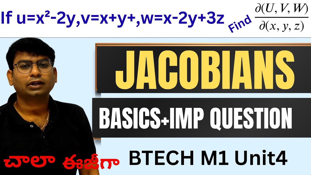 jacobian|multivariable calculus|basics|introduction|btech 