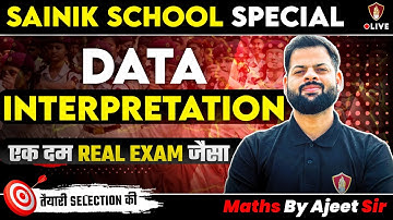 Sainik School Maths Data Interpretation Questions | Sainik Coaching Math Class 6