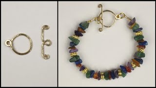 Flat Wire Toggle Clasp Semi Precious Stone Bracelet Tip Tuesday Tutorial