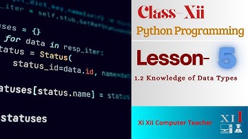 1.2. Knowledge of Data Types