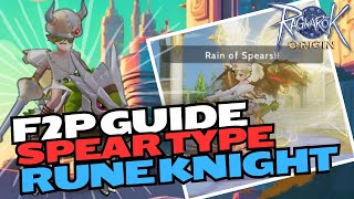 Ragnarok Origin Global: Spear Rune Knight PVE build - F2P Guide screenshot 5