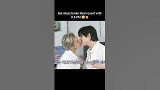 Ateez broke the NMIXX record in pepero challenge🤩🤘#ateez#wooyoung#yunho#kpop#trending