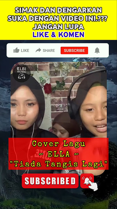 Cover lagu || ELLA ~ Tiada tangis lagi || Suaranya sangat mirip Ella #covermusiktop #ella #shorts