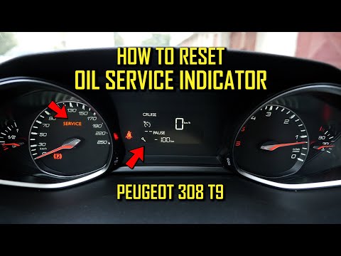 Reset Oil Service Indicator - Peugeot 308 T9 (2013, 2014, 2015, 2016, 2017, 2018, 2019, 2020, 2021)
