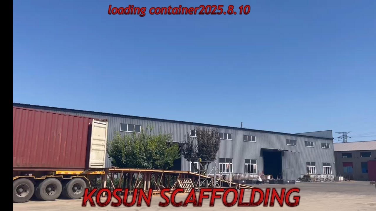 2025.2.27 LOADING CONTAINER-SCAFFOLDING FRAME Kosun Scaffolding - YouTube