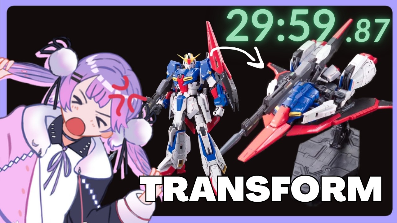【GUNPLA】SPEEDRUNNING THE RG ZETA TRANSFORMATION