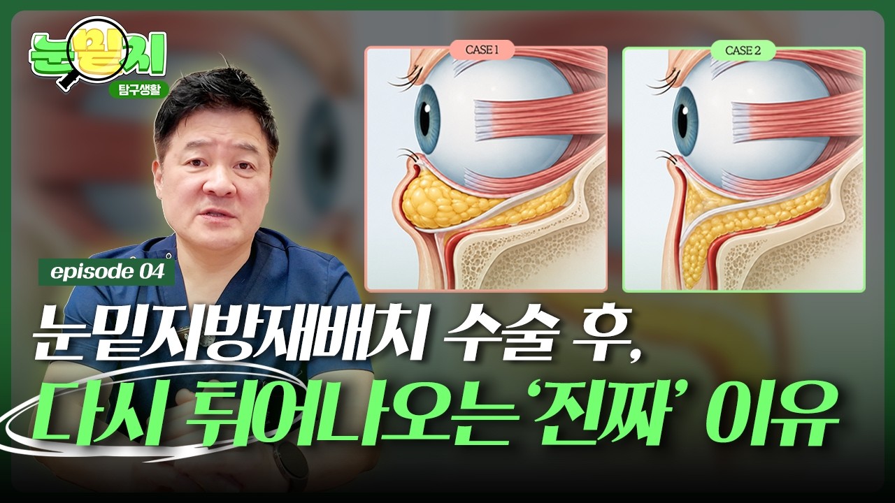 눈밑지방재배치 후 또 볼록? 재발이 걱정된다면 격막강화를 확인하세요