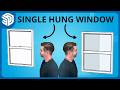 Modeling a Single Hung Window in SketchUp