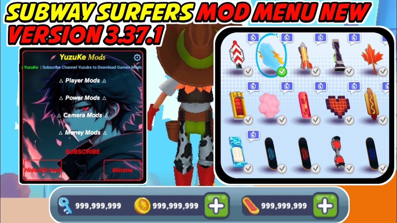 Subway Surfers Mod Menu Versi Terbaru 3.37.1 New Version 2024