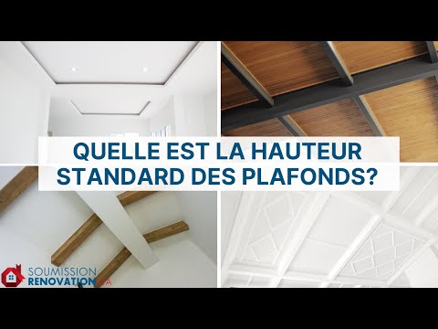 Vidéo: La hauteur du plafond standard de l'appartement