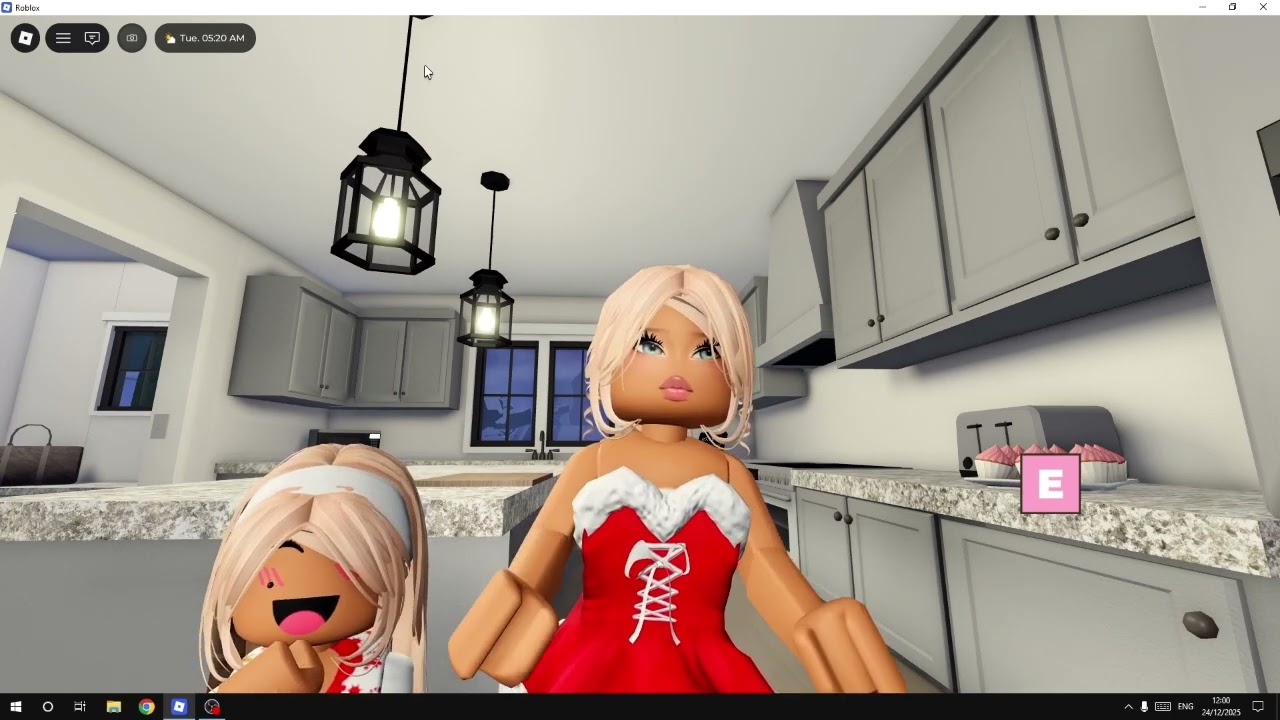 Eating the cupcakes on CHRISTMAS EVE!