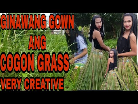 HOW TO MAKE COGON GRASS GOWN