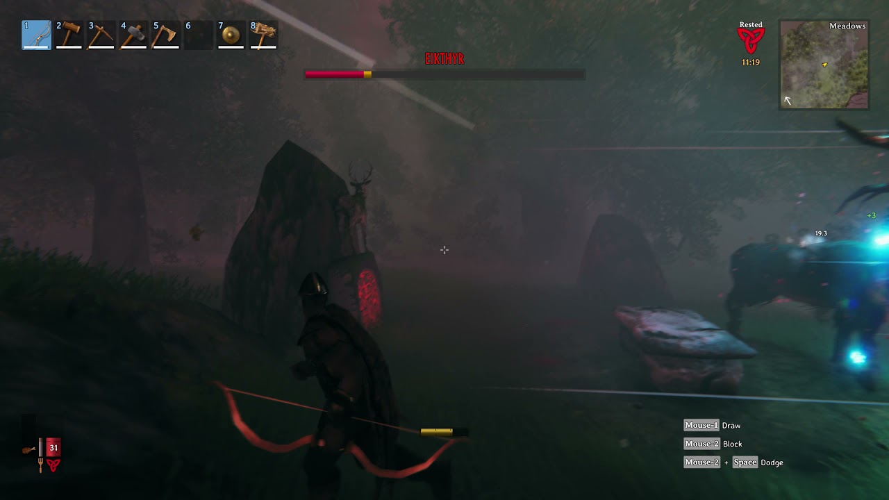 Valheim - Steamrolling first boss with bronze gear