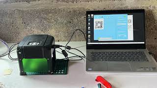 Engraving QR codes on the wood