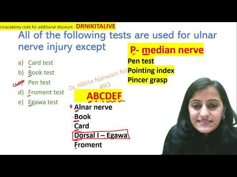 Mnemonic of the day - Nerve injury tests | Ortho Anatomy  |Dr.Nikita Nanwani