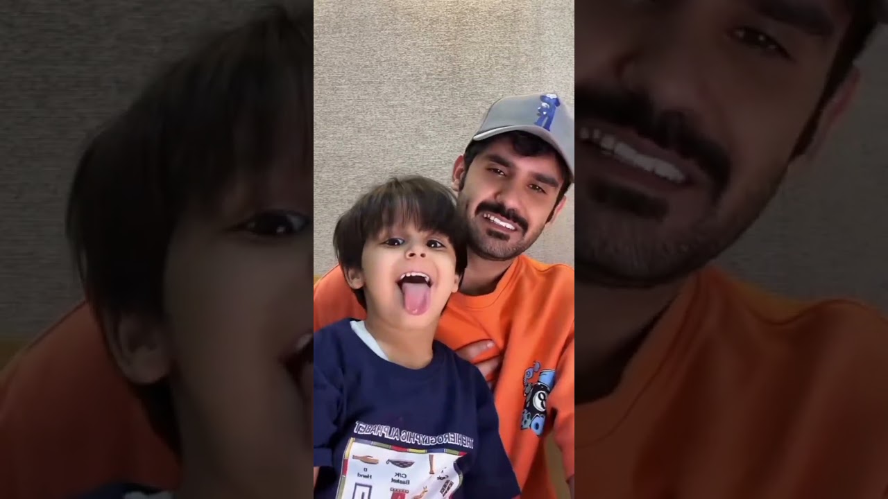 راكان 1 مع ابن اخته اتحاكم تفهمون شي من كلامه 😂😂