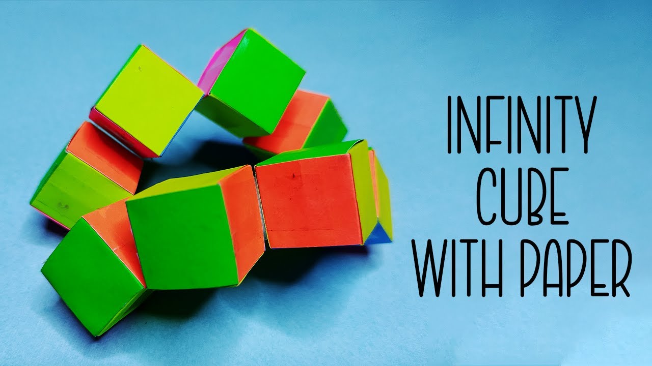 How To Make Paper Rubik's Cube 2x2 At Home Origami Infinity Cube Out