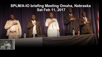 SPLM/A-In Opposition Briefing Meeting Video: