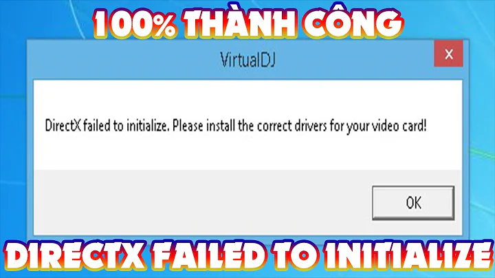 Hướng Dẫn Khắc Phục Lỗi DirectX Failed To Initialize Trên Windows