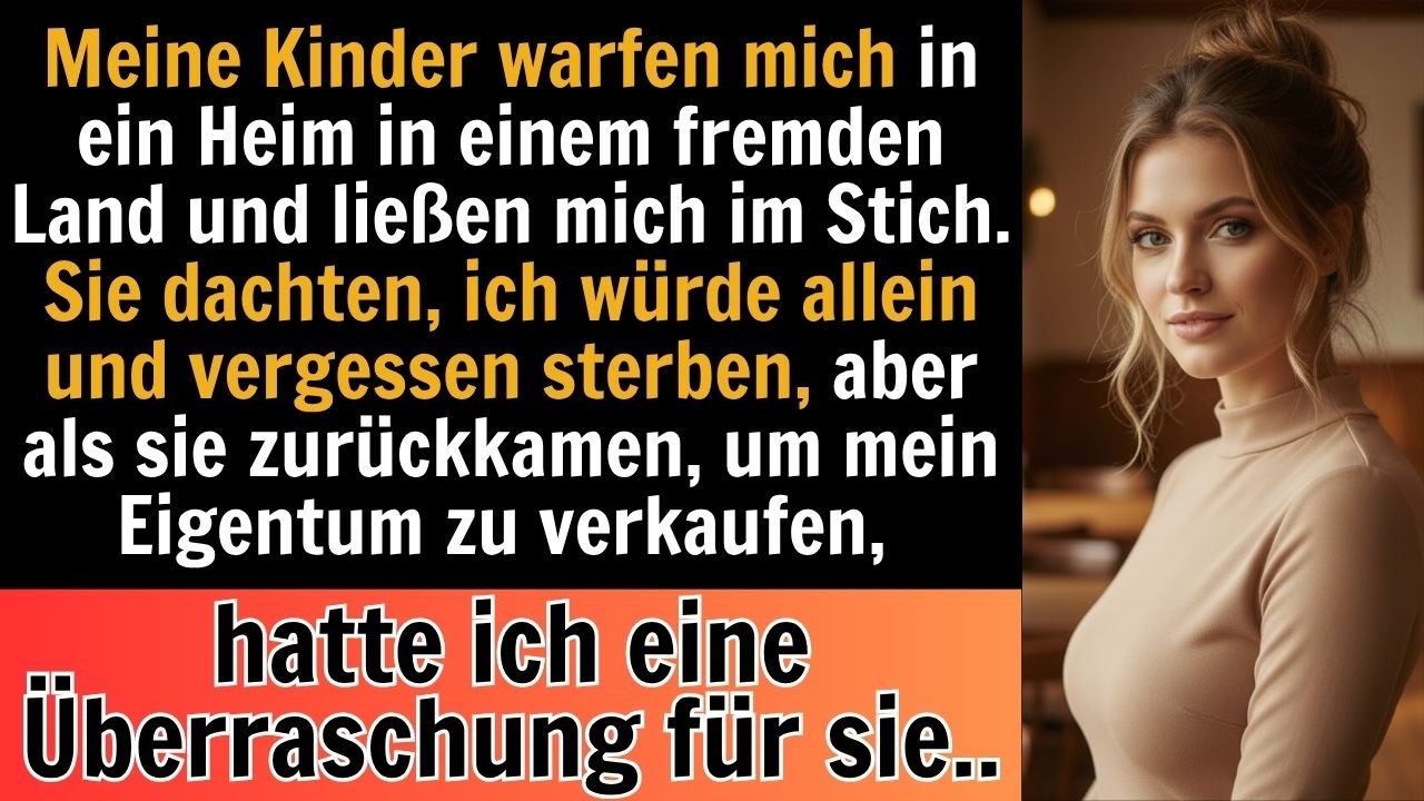 Hinter der Tür meines eigenen Schlafzimmers hörte ich, wie meine Kinder meinen Tod planten. „Wenn die Alte im Heim stirbt, teilen wir alles fifty-fifty“, flüsterte mein Sohn Ralf, während er mit...